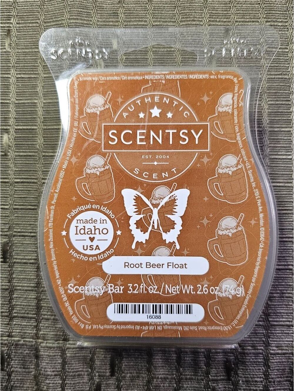 Scentsy Root Beer Float Wax Bar 2.6 oz - Authentic Scented Wax Melts